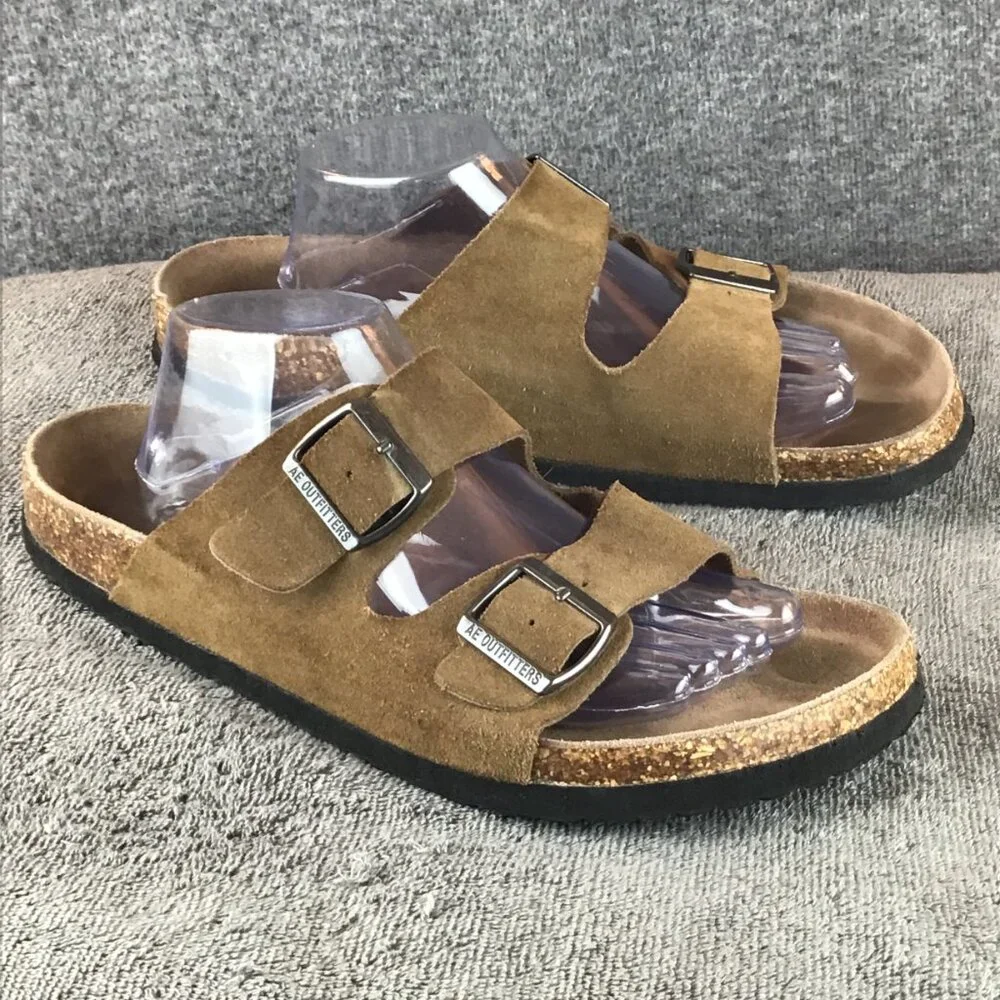 American Eagle Brown Leather Sandals Sz EU47|US‎ 12.5